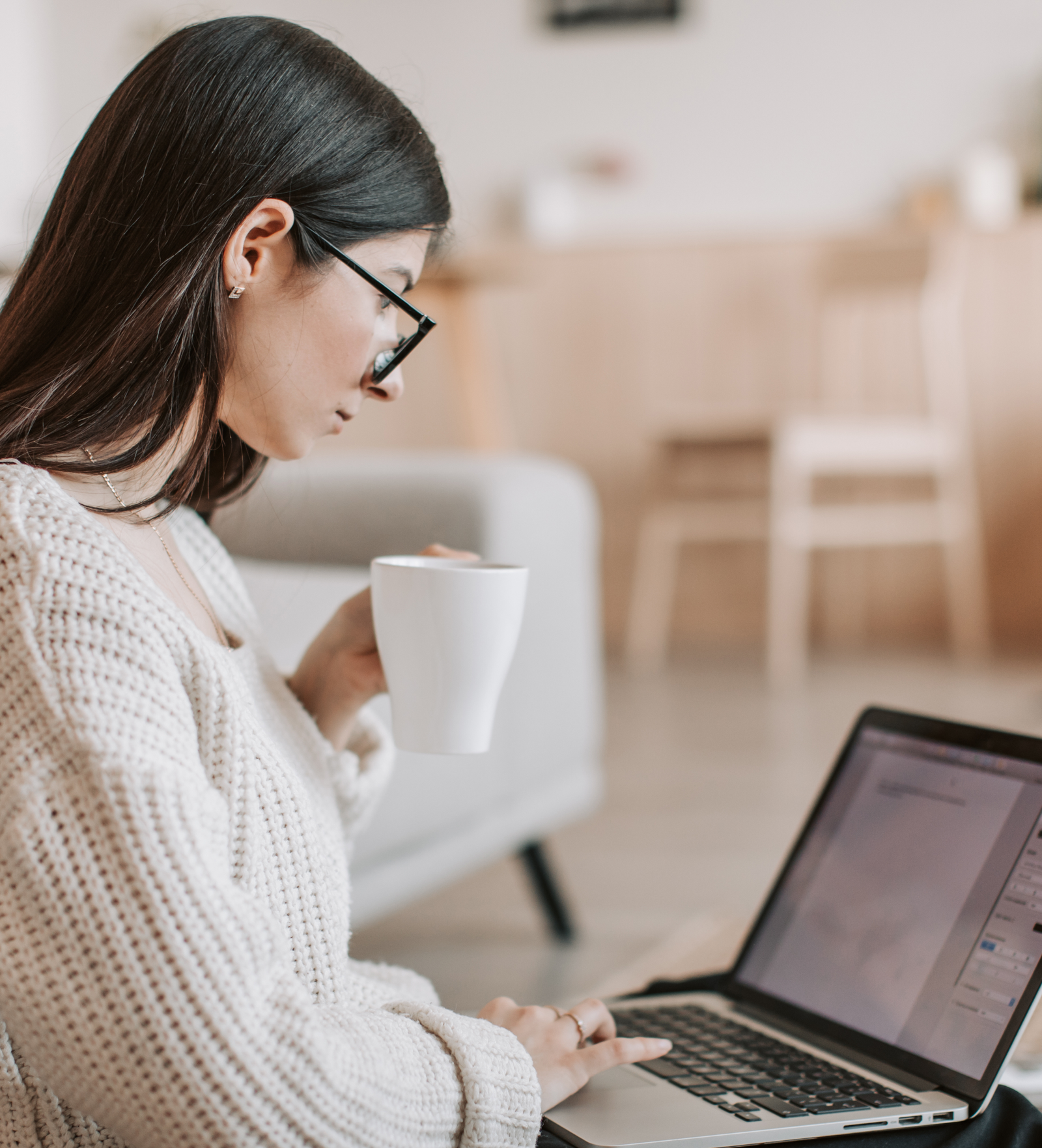 Professional copywriting services: writer drafting persuasive content for website, ads, and email.